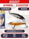 Воблер KYODA Globefish Minnow-77SP, длина 7,7 см, вес 10.0 гр цвет P1282, заглубление 0,8-1,2 м