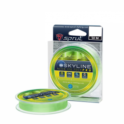 Леска Sprut Skyline Fluorocarbon Composition IceTech RPO Neon 0.125 50м