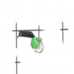 Мормышка вольфрамовая True Weight цена за 1 шт Гвоздешарик гв. d1.5 кош. глаз подвес зеленый