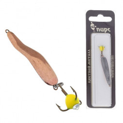 Блесна зимняя ПИРС Змейка с черт. Окуневочка 3.8г никель блистер