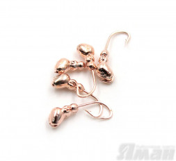 Мормышка ЯМАН муравей с отв.,цв.COPPER PLATED, d 3, цена за 1 шт.